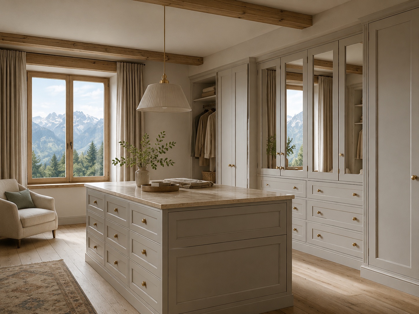 Bespoke dressing room in France