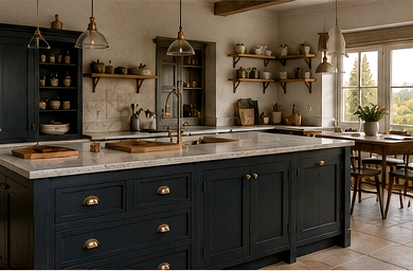 Provence inspired English country kitchen